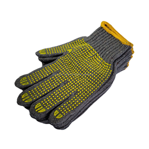 Guantes ecológicos grises antideslizantes antiestáticos antiimpacto de seguridad industrial punteados amarillos PROTECCIÓN DE TRABAJO DE punto confiable - Product Image 5