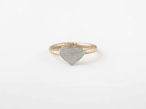 เครื่องประดับเงินแท้ 925 ชุบทองคำสีกุหลาบรูปหัวใจสองสี สำหรับสัญญาและหมั้นหมาย - Product Image 5