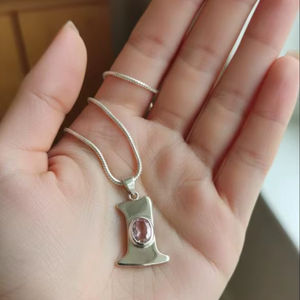 Collier et pendentif géométrique de qualité supérieure en argent allemand pour femme – Collection mode - Product Image 1