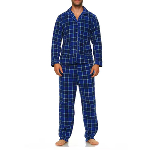 Cotton Terry <b>Pajama</b> <b>Set</b> Breathable Lightweight Long Sleeve Thermal Sleepwear Plus Size Casual Homewear Solid Color - Product Image 4
