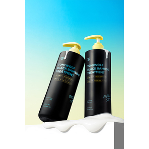 [TOMIWOLF] Tratamiento Capilar de Bambú Negro, Reparación Intensiva para Cabello Dañado y Seco, Mascarilla Capilar Hidratante y Suavizante - Product Image 1