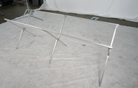 Table pliante moderne en aluminium, légère, résistante aux intempéries, pour jardin et terrasse, norme européenne, anti-corrosion, portable, pour loisirs en plein air