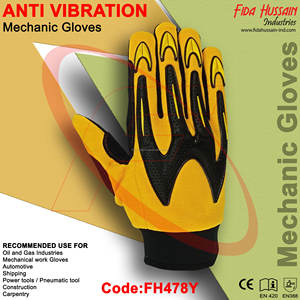 Guantes de protección contra impactos personalizados, protección contra impactos en la espalda con aceite de muñeca de neopreno y guantes de seguridad resistentes al agua - Product Image 2