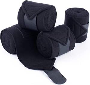 Bandages équestres de haute qualité personnalisables (couleur et logo) pour chevaux, en polaire 100% polyester, pour le polo et la protection des jambes. - Product Image 4