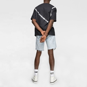 T-shirt en jersey tricoté pour homme, col rond, 200 g/m², 100 % coton, haute qualité, coupe oversize, manches courtes, épaules tombantes, teint uni, respirant - Product Image 5