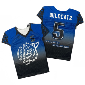 Custom Wholesale With Mesh College Men Design High Quality New Style Sublimated American Football Uniform Jersey - Product Image 4