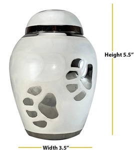 Hot Selling Brass Pet Cremation Urns Funeral Urns <b>For</b> Cat and Dog <b>Ashes</b> Handmade Burial Urns - Product Image 2