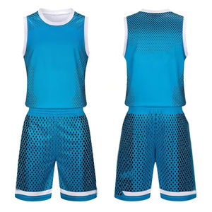 Ensemble de maillots de basket-ball unisexe sans manches, col rond, en maille polyester respirante, séchage rapide, vêtements de sport toutes saisons - Product Image 4