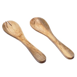 <b>High</b> Quality Natural Wooden Cutlery Spoon Fork <b>Table</b> Flatware Set with Wooden Handle for Weddings and <b>Kitchen</b> Use - Product Image 1