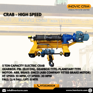 เครนไฟฟ้าอุตสาหกรรม INOVIC CRM 5 ตัน รุ่น Heavy Duty สำหรับยกของหนัก |   รถเข็นมอเตอร์แบบคานคู่สำหรับขนส่งวัสดุเหนือศีรษะ - Product Image 3