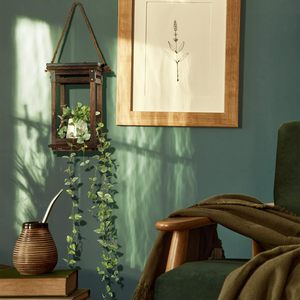 Lanternes décoratives pour bougies LED sans flamme, porte-bougie en bois vintage de style farmhouse, à suspendre ou à poser sur table, pour la décoration de mariage et de fête - Product Image 2