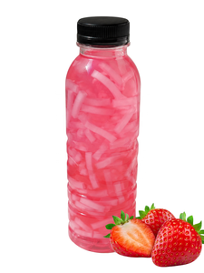 MKRIVER Gelée et Pudding aux Fruits en Bouteille avec Fraises, Couleur Rouge, Prêt à Consommer, Tous Âges, Forme Bâtonnet Cartoon - Product Image 1