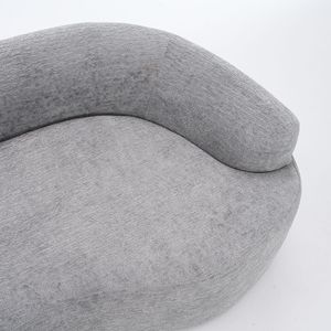 4 Seater Grey Chenille Fabric 30D <b>Sofa</b> 60 Hardness Full <b>Sponge</b> with 4 Pillows <b>for</b> Home Living Room Furniture - Product Image 3