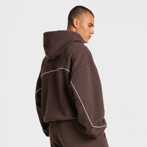 Sudadera con Capucha Personalizada con Logotipo para Hombre, Estilo Espresso Contrastline, Sudadera Casual Extra Grande para Hombre, Sudadera con Capucha de Felpa Premium para Hombre - Product Image 2
