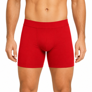 Calzoncillos bóxer para hombre, transpirables, elásticos, de spandex, de secado rápido, cómodos, con cintura elástica, bolsa de soporte, lisos, deportivos, personalizables. - Product Image 1