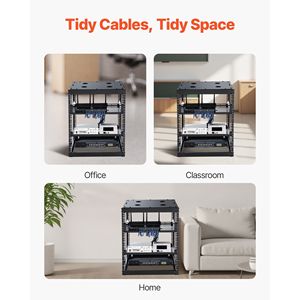 Nhiệm Vụ Nặng Nề 12U Mở Khung Mạng Giá <span class=keywords><strong>4</strong></span> Bài huyệt Kệ 23 Độ Sâu Treo Tường Tầng Thường Vụ Máy Chủ Giá Giữ Mạng - Product Image 6