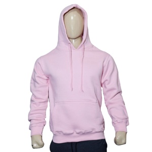 เสื้อฮู้ดสีชมพูแบบยูนิเซ็กส์ ผ้าฟลีซลำลอง ทรงปกติ สีพื้น ผ้าฝ้าย ใส่ได้ในฤดูใบไม้ร่วง - Product Image 1