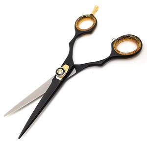 Professional Hairdressing Scissors Set Stainless Steel Blades <b>Black</b> Handle Salon Tools with Comb and <b>Trimmer</b> Kit - Product Image 3