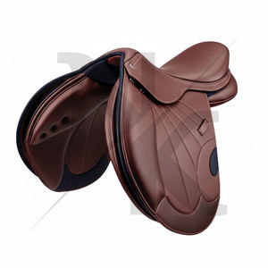 Silla de montar inglesa de alta calidad para carreras de caballos, de cuero genuino con estructura de madera, cómoda, productos de carreras de caballos ingleses de la India. - Product Image 2