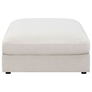 Duncan Beige Square Upholstered <b>Stool</b> & <b>Ottoman</b> - Product Image 2
