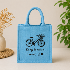 Sac cadeau en jute personnalisé AMANI, petit format, écologique, réutilisable, sac fourre-tout promotionnel, sac de courses, sac à déjeuner, sac de transport, Bengale occidental - Product Image 2