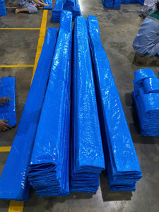 Bâche industrielle en PE bleu uni, rouleau sur mesure (largeur et longueur), résistante à l'eau et écologique pour l'agriculture et la construction - Product Image 3