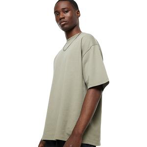 T-shirt simple à manches courtes, longueur standard, couleur personnalisée, design respirant, séchage rapide, vêtement d'été tendance, léger, polyester/coton - Product Image 5