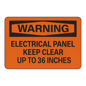 Señal de Advertencia para Panel Eléctrico Brady, 36 Pulgadas, Uso en Interiores/Exteriores, Seguridad - Product Image 3