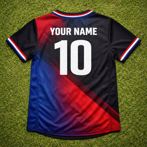 เสื้อเบสบอลทีมแบบกำหนดเอง แขนสั้น คอวี ทรงสปอร์ต แห้งเร็ว ระบายอากาศได้ดี โพลีเอสเตอร์ 100% สกรีนชื่อและหมายเลขผู้เล่น - Product Image 2