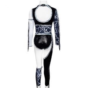 ชุดเต้นรำสำหรับผู้หญิงทุกสีทุกขนาด ชุดยูนิฟอร์มเต้นรำมาเจอร์เร็ต ชุดเต้นรำสั่งทำพิเศษ ชุดยูนิฟอร์มผู้หญิงแบบมันวาวสำหรับมาเจอร์เร็ต - Product Image 3