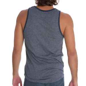 Débardeur rayé à blocs de couleur pour homme, col rond, tricoté, décontracté, sans manches - Product Image 6