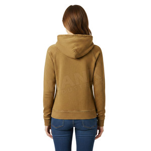 Sudaderas con capucha de lavado ácido para mujer de marca privada, disponibles en diferentes tallas, con impresión de logotipo personalizado. - Product Image 4