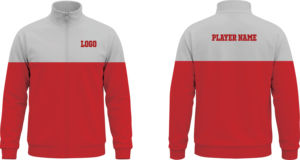 Chaqueta Deportiva Roja Personalizada con Cremallera Completa, Transpirable, con Logotipo y Nombre, Impresión por Sublimación, para Adultos, Unisex, Poliéster, Servicio OEM - Product Image 2
