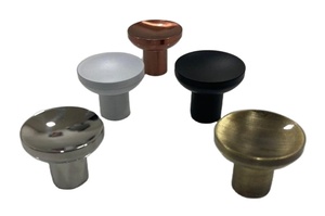 Perilla de armario de acero inoxidable y oro satinado moderno, manijas de zinc Premium para puerta, ventana, hogar, oficina, muebles de Hotel, uso de vidrio - Product Image 6