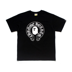 T-shirt pour homme Bapees 280g 100% coton avec impression de lettres, taille plus - Product Image 5