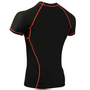 Chemises de compression pour hommes, écologiques, pour la gym et le fitness, en polyester et coton, séchage rapide, respirantes, manches longues, tailles et couleurs personnalisables - Product Image 4