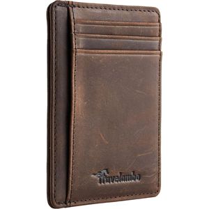 Portafoglio Minimalista in Pelle di Media Dimensione con Blocco RFID e Tasca Frontale - Product Image 1