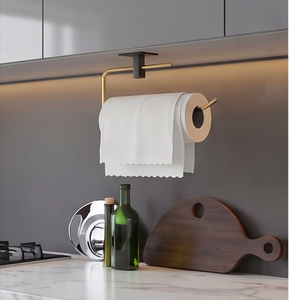 Porte-serviettes en acier inoxydable à fixation murale avec un design unique pour les ustensiles de cuisine et les essentiels de salle de bain, de haute qualité - Product Image 6