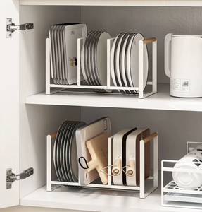 Soporte Organizador Metálico para Tablas de Cortar, Tapas de Ollas y Platos, para Encimera de Cocina y Armario - Product Image 3