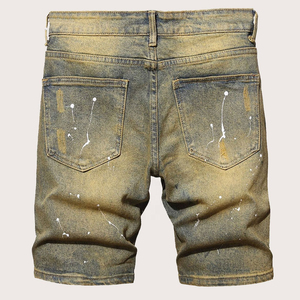 Pantalones Cortos de Mezclilla para Hombre 2026, Estilo Urbano, Desgastados, Transpirables, Ecológicos, Antiarrugas, con Agujeros, Color Azul - Product Image 2