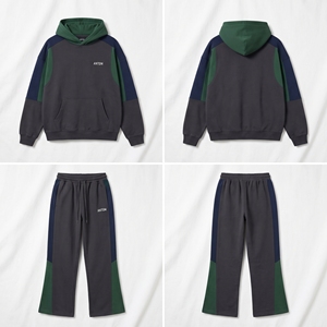 Conjunto Deportivo Casual para Hombre, Estampado, Transpirable, de Invierno, con Capucha, Chaqueta y Pantalones con Cierre Completo, 2 Piezas, Elástico en 4 Direcciones - Product Image 4