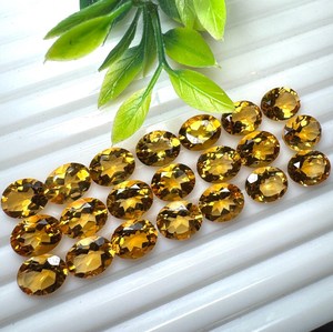 Oferta Especial: Gemas HASNAIN Certificadas, Citrino Natural Corte Ovalado de 3x5mm a 13x18mm, Amarillo Dorado de Rajasthan para Joyería - Product Image 5