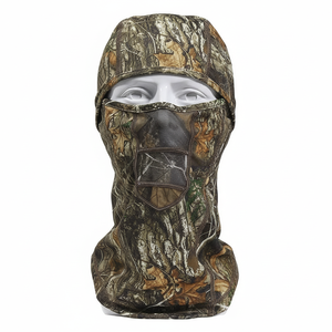 Cagoule de chasse camouflage respirante en maille, masque tactique intégral, cache-cou extérieur pour la pêche, le cyclisme, le jeu de guerre CS, couvre-chef sportif - Product Image 1
