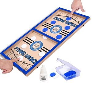 Juego de Hockey de Cuerdas de Madera y Juegos de Mesa Whistle International con Ludo y Serpientes y Escaleras, Multijuego - Product Image 2