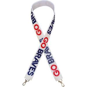 GO BRAVES Bold Beadwork Purse Strap Correa de bolso de algodón ajustable hecha a mano con estilo bordado Game Days Tailgates Everyday - Product Image 1