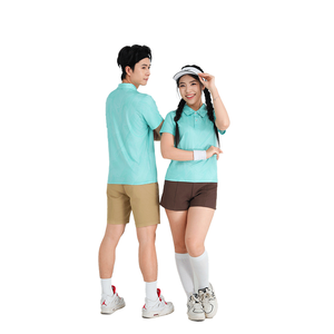 Maillots de sport en polyester imprimés à manches courtes, col personnalisable, unisexe, pour activités de plein air, tenue d'équipe, uniforme d'entraînement - Product Image 1