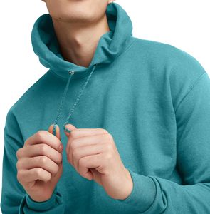Sudadera con Capucha Personalizada para Hombre, Color Azul Marino y Amarillo, Manga Raglán, Forro Polar, Estilo Casual de Otoño, con Logotipo Estampado en la Parte Delantera - Product Image 5