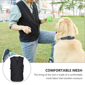 Chaleco Táctico para Entrenador de Perros |   Equipo de Invierno para Adiestradores de Perros K9 de Softshell |   Chaleco de Entrenamiento Resistente al Agua |   Ropa Profesional para Exteriores - Product Image 3