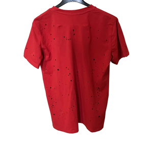 Nouveauté : T-shirt 100% coton effet vieilli pour homme, coupe ample, imprimé, vente flash, fabrication en usine, manches courtes, col rond. - Product Image 1