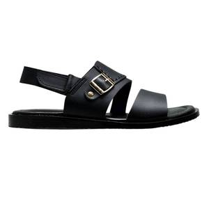 Sandales ouvertes décontractées pour hommes en cuir véritable à bout rond, confortables, chaussures d'été, qualité d'exportation mondiale, fabricant en gros - Product Image 1